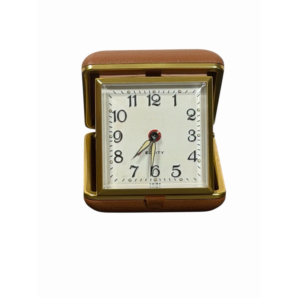 Working Vintage EQUITY Brand Travel Alarm Clock FREE SHIPPING